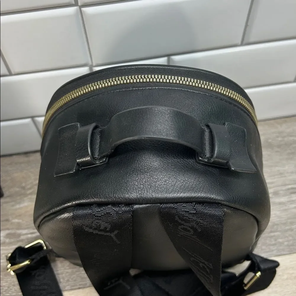 Betsey Johnson Black Backpack with Floral Lining - Picture 6 of 11